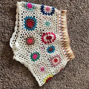 Size xs crochet cover up shorts